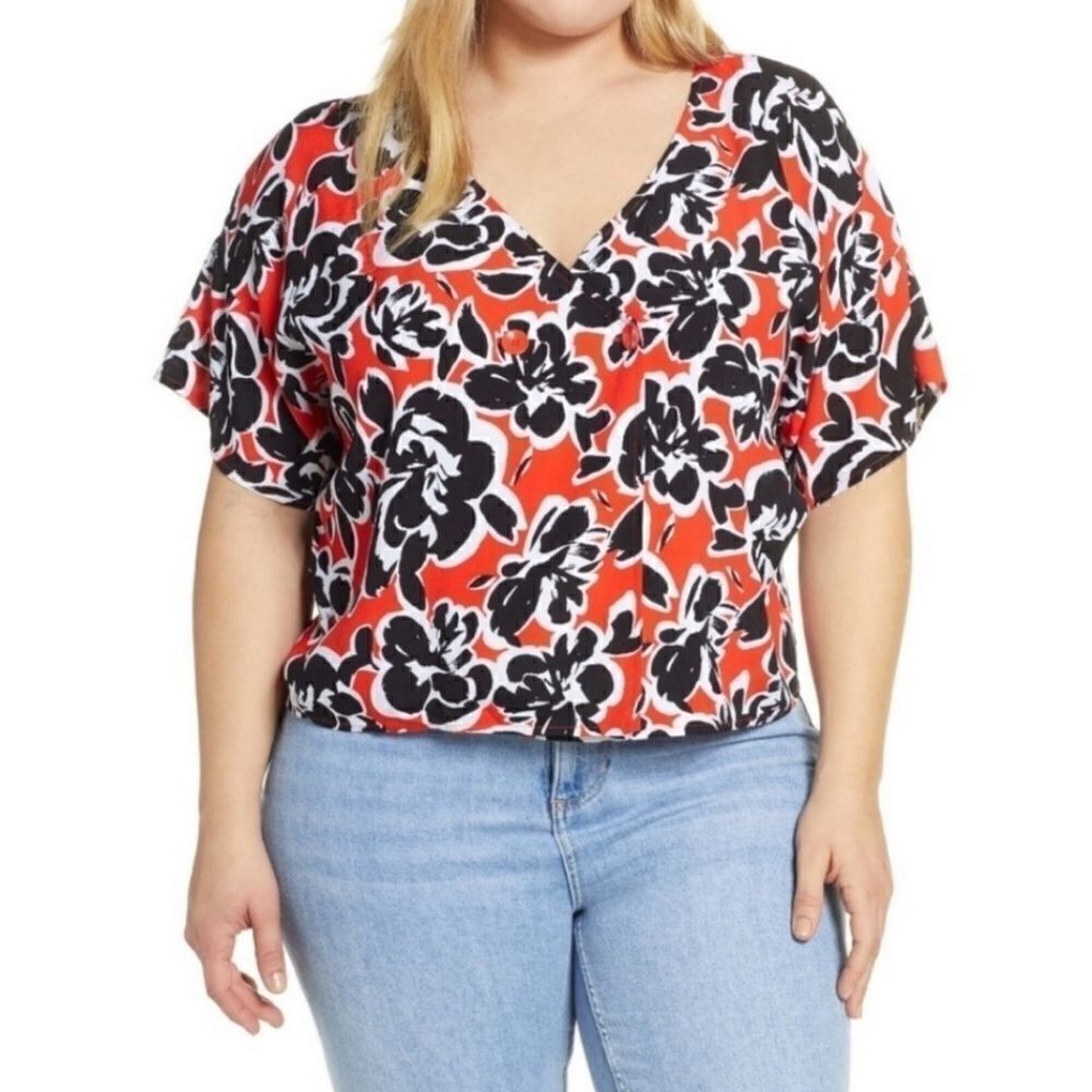 NWT Leith Floral Top